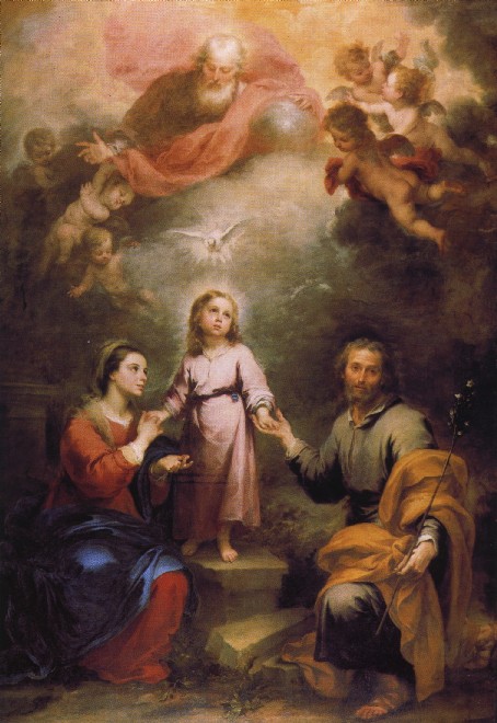 La doble Trinitat. Bartolom Esteban Murillo (1618-1682). National Gallery (Londres).