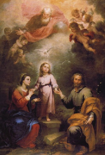 La Doble Trinidad. Bartolom Esteban Murillo (1618-1682). Natonal Gallery (Londres)