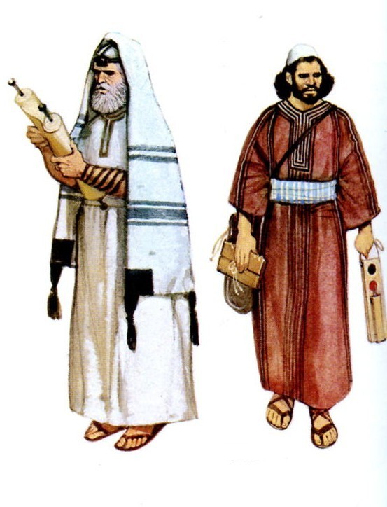 Fariseu (esquerra) i Escriba (dreta).