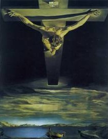 Cristo en la cruz. Savador Dal.