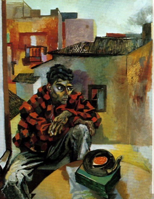Renato Guttuso. Rocco amb el Tocadiscs. (189 X 153 cm)