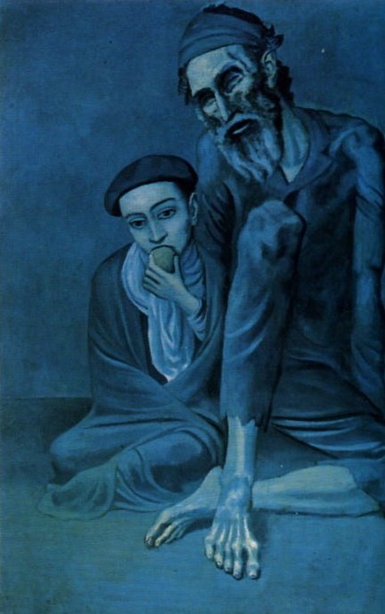 Pablo Picasso. El judio pobre con el nio. (125 x 92 cm)