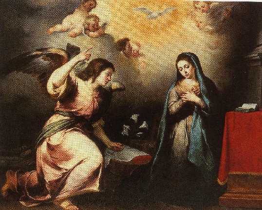 Bartolom Esteban Murillo (1618-1682). La Anunciacin (1650-1655). Museo del Prado (Madrid).