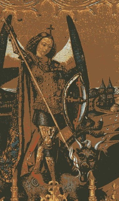 Joan Reixac (doc. a Valncia entre 1430 i 1484). Sant Miquel arcngel i el drac.