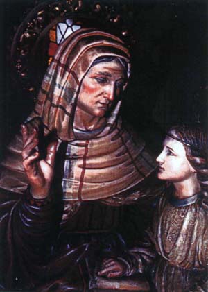 Imatge de Santa Anna, amb la Mare de Du, a l'Esglsia parroquial del Santssim Salvador, del Vendrell, Tarragona.