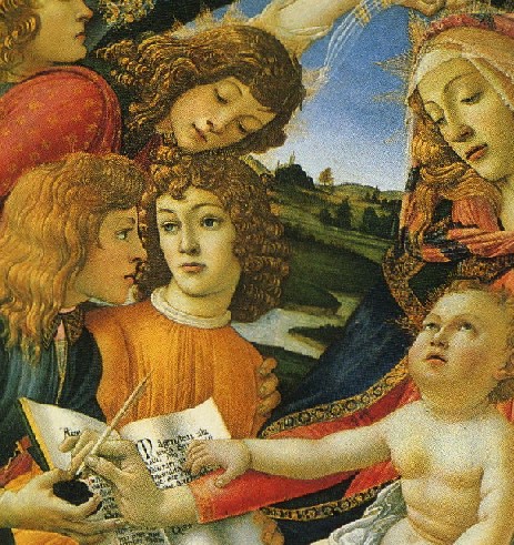 La Virgen del Magnificat. Botticelli.