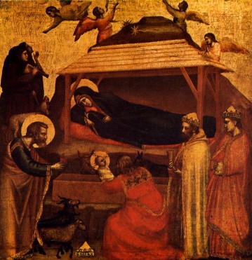 Giotto Di Bondone. Adoration of the magi.