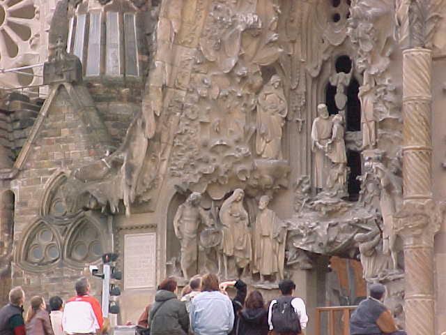 La Fugida a Egipte. Temple de la Sagrada Familia de Barcelona.