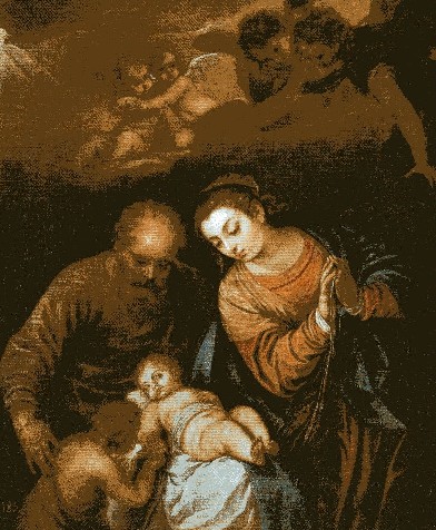 Sagrada Familia. Juan Antonio de Fras y Escalante (1633-1670).Museo del Prado (Madrid).