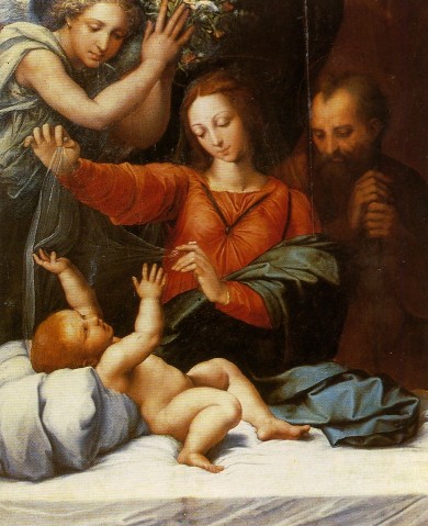 The Holy Family. Anonimous, 16th century. Cathedral's Museum (Avila, Spain).