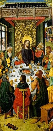 Mestre d'Amiens. L'ltim sopar. (117 x 51 cm)